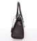 Luxusní dámská kabelka do ruky tmavě šedá - David Jones Plum