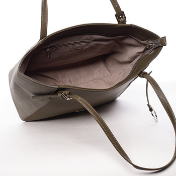 Moderní dámská kabelka přes rameno khaki - David Jones Strap