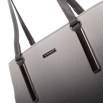 Elegantní dámská kabelka přes rameno černo šedá - David Jones Ciénes