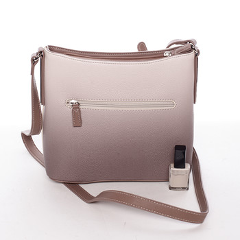 Elegantní dámská crossbody kabelka hnědá - David Jones Cién