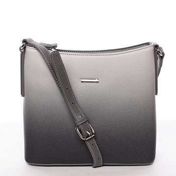 Elegantní dámská crossbody kabelka černo šedá - David Jones Cién