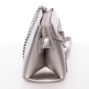 Dámská crossbody kabelka tmavě stříbrná - David Jones Deppari