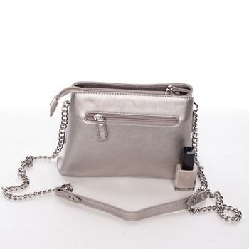 Dámská crossbody kabelka tmavě stříbrná - David Jones Deppari