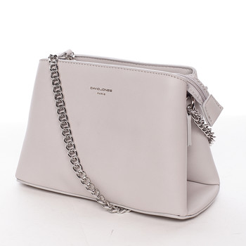 Dámská crossbody kabelka světle šedá - David Jones Deppari