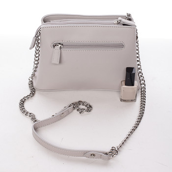 Dámská crossbody kabelka světle šedá - David Jones Deppari
