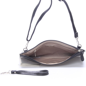 Stylové dámské listové crossbody psaníčko černé - David Jones Effulgence