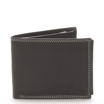 Pánská kožená peněženka černá - Delami NoNuppi