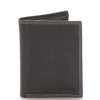 Pánská kožená peněženka černá - Delami Matt