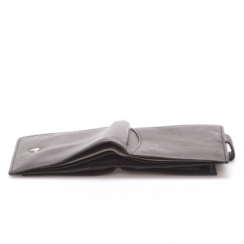 Pánská kožená černá peněženka - Delami 8703