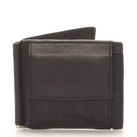 Malá kožená černá peněženka - Delami 8697