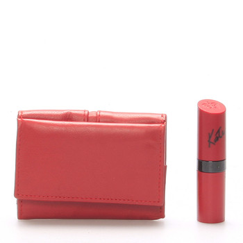 Kožená červená peněženka - Delami 9386