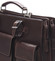 Originální luxusní pánská kožená aktovka tmavě hnědá - ItalY K11