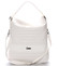 Velká elegantní crossbody kabelka bílá - Carine ElGin