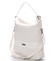 Velká elegantní crossbody kabelka bílá - Carine ElGin