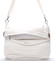 Velká elegantní crossbody kabelka bílá - Carine ElGin