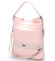 Velká elegantní crossbody kabelka růžová - Carine ElGin
