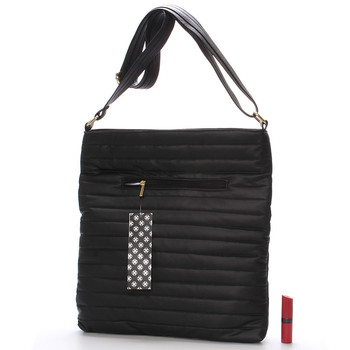 Velká pohodlná crossbody kabelka černá - Carine PalmBay