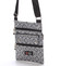 Textilní šedá unisex crossbody kapsička - Sanchez F87