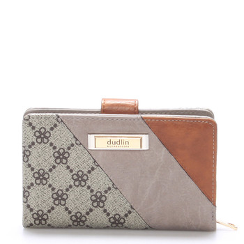 Větší módní dámská khaki peněženka - Dudlin M236