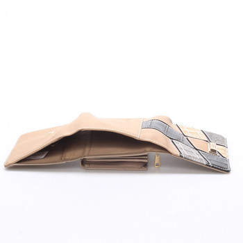 Originální velká dámská tělově krémová peněženka - Dudlin M256