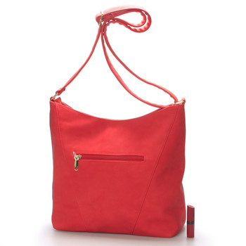 Elegantní dámská kabelka přes rameno červená - Silvia Rosa Adorlee