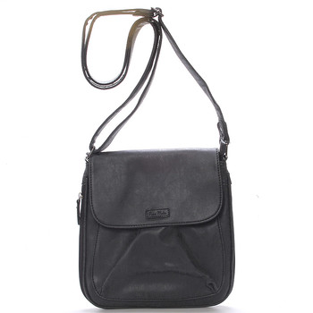 Dámská moderní crossbody kabelka černá - Piace Molto Lady