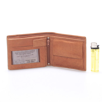 Pánská kožená peněženka světle hnědá - Sendi Design 56