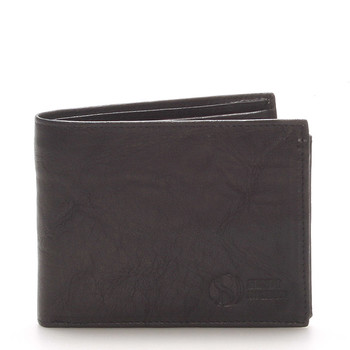 Pánská kožená peněženka černá - Sendi Design 56