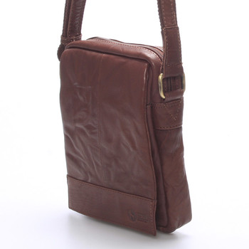 Stylová kožená taška hnědá - Sendi Design Perthos