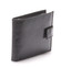 Atraktivní kožená černá pánská peněženka - Linea 31