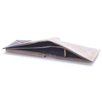 Kožená pánská khaki peněženka -  Metto