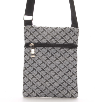 Textilní šedá unisex crossbody kapsička - Sanchez F86