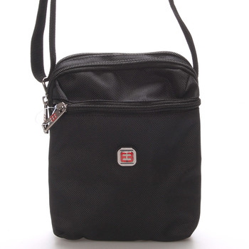 Menší unisex černá crossbody taška - Enrico Benetti 7140