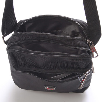 Menší unisex černá crossbody taška - Enrico Benetti 7140