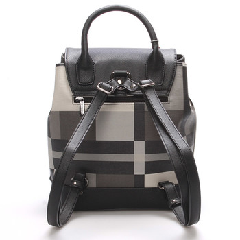 Moderní jedinečný luxusní městský batůžek černošedý - Hexagona Duo