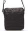 Pánská černá prošívaná kožená taška - Sendi Design Bris