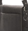 Moderní pánská středně velká kožená taška černá Stephan