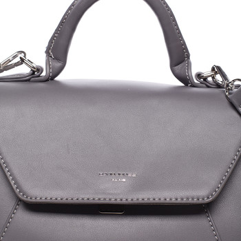 Elegantní dámská kabelka do ruky tmavě šedá - David Jones Sukaw