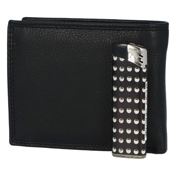 Kožená pánská černá peněženka - ItParr New