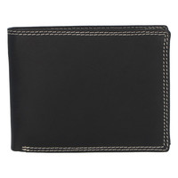 Kožená pánská černá peněženka broušená - ItParr