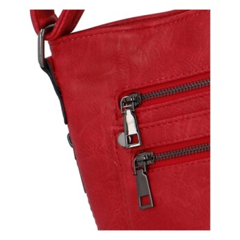 Dámská crossbody kabelka červená - Romina Sara