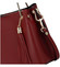 Exkluzivní dámská kožená kabelka tmavě červená - ItalY Maarj
