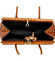 Módní originální dámská kožená kabelka do ruky koňak - ItalY Hila Kroko