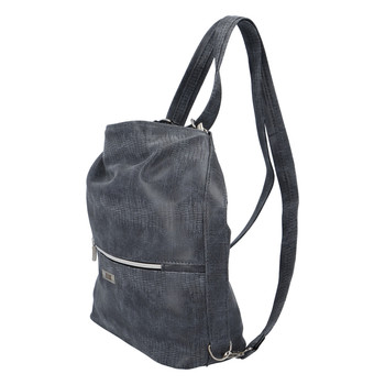 Módní dámská kabelka batoh tmavě modrá se vzorem - Ellis Patrik