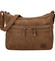 Střední měkká dámská crossbody kabelka camel - Enrico Benetti Enjoy