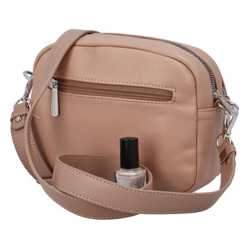 Dámská crossbody kabelka bledě růžová - David Jones Alexa