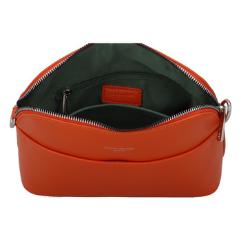 Dámská crossbody kabelka oranžová - David Jones Sasha