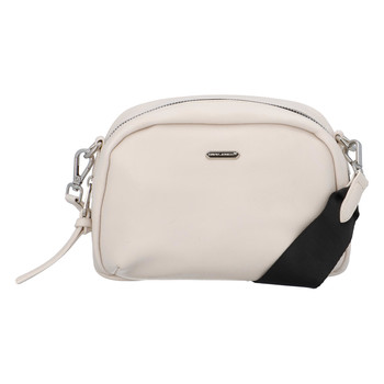 Malá dámská crossbody kabelka světle béžová - David Jones Zabi