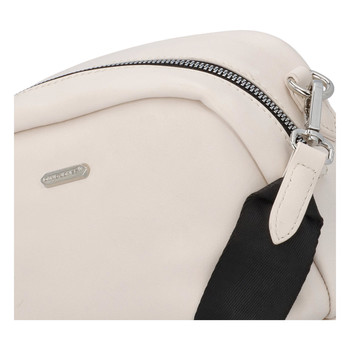 Malá dámská crossbody kabelka světle béžová - David Jones Zabi