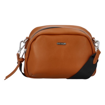 Malá dámská crossbody kabelka světle hnědá - David Jones Zabi